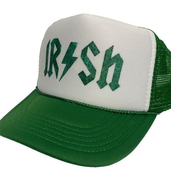 Other - Retro Vintage Style 80s ACDC Classic Irish Hat St Patrick's Day Hat Trucker Hat